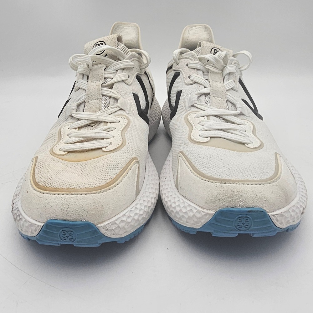 G/FORE MG4+ Golf Shoes Mens 10.5 Snow White Knit Sneakers G4MF21EF40 - Picture 7 of 13